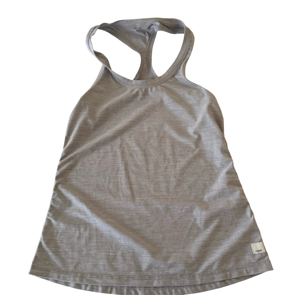 Vuori Heather Gray Racerback Tank Top